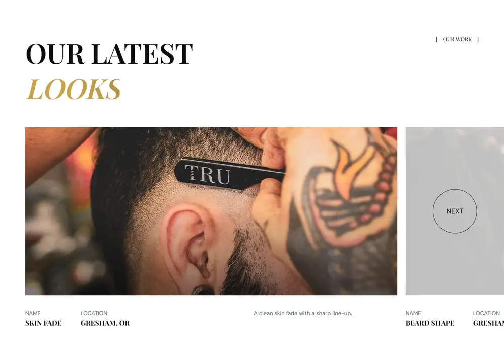 Classic Cuts Barbershop β Project gallery