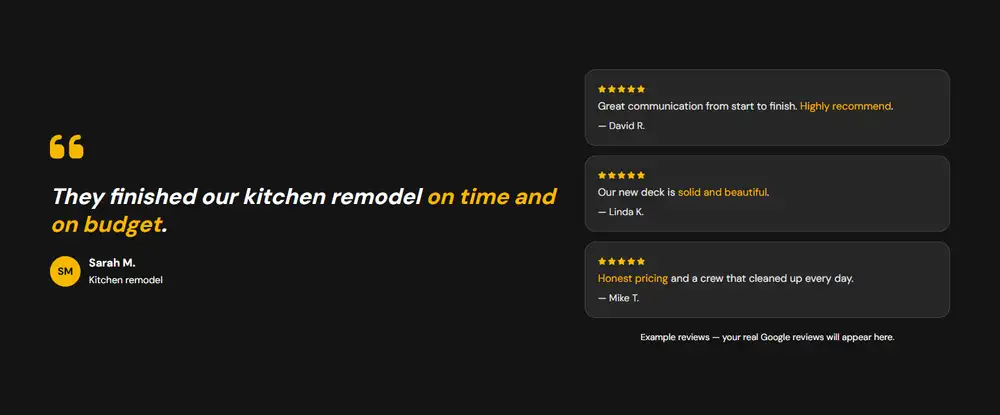 Summit Builders — Reviews that build trust