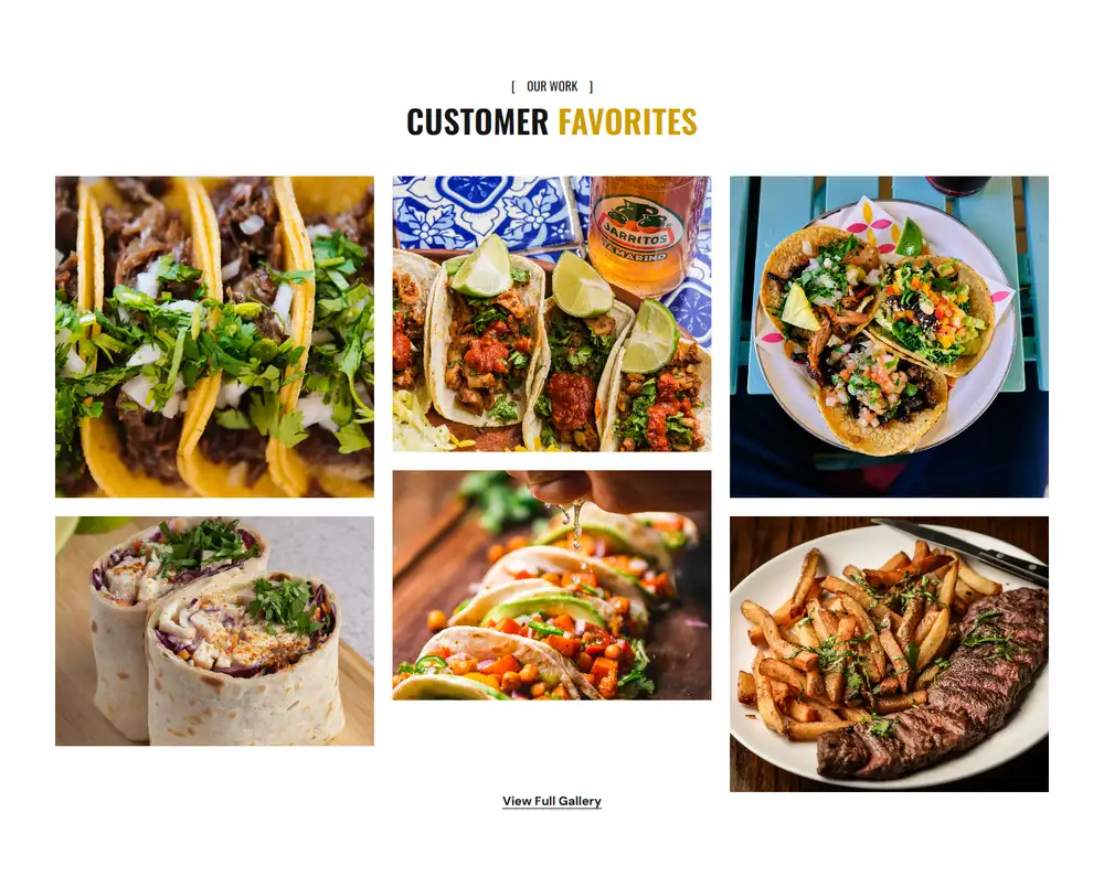 Street Flame Food Truck — A gallery of your food