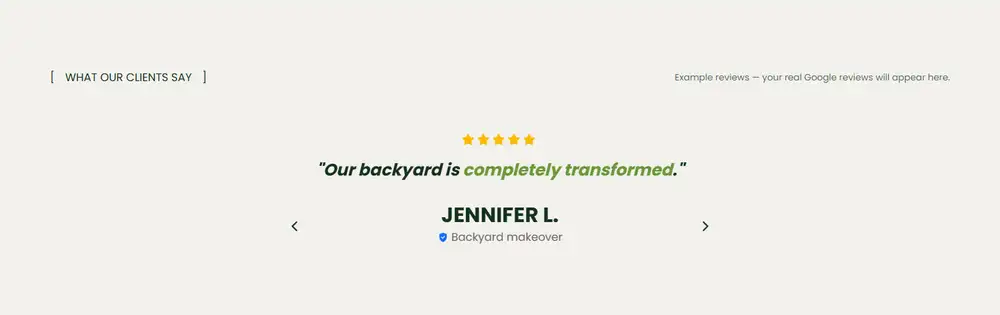 Evergreen Landscaping — Reviews that build trust