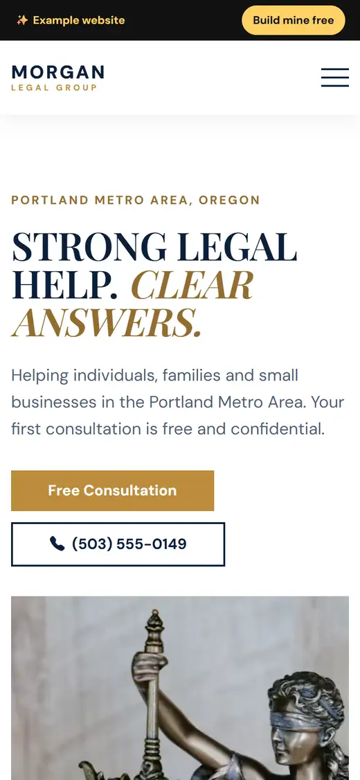 Morgan Legal Group — mobile