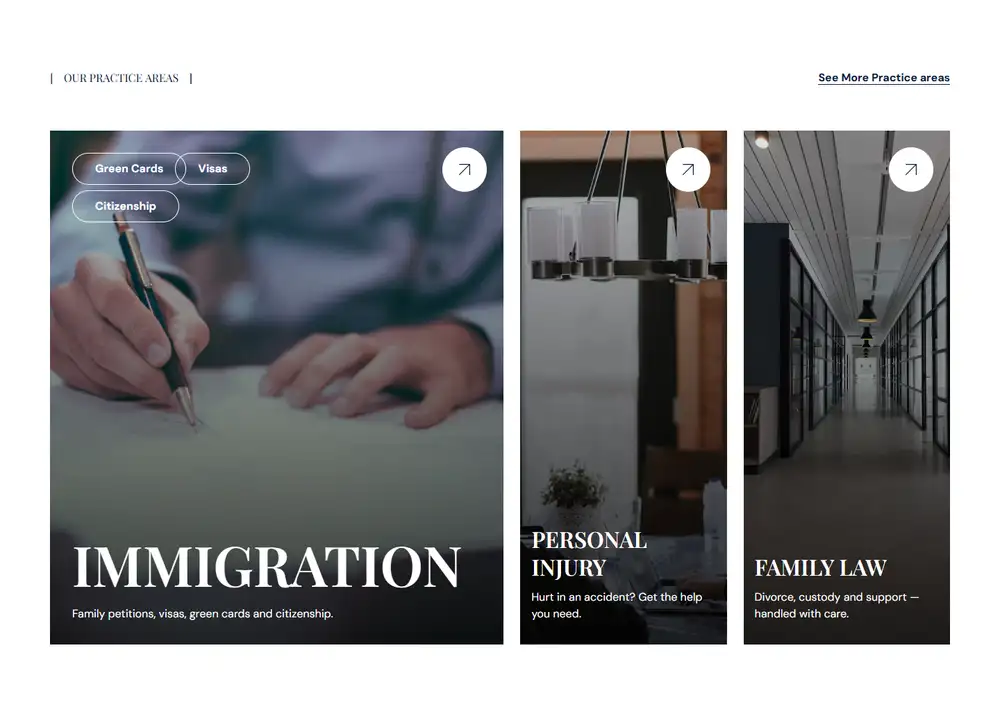 Morgan Legal Group — A page for every practice area