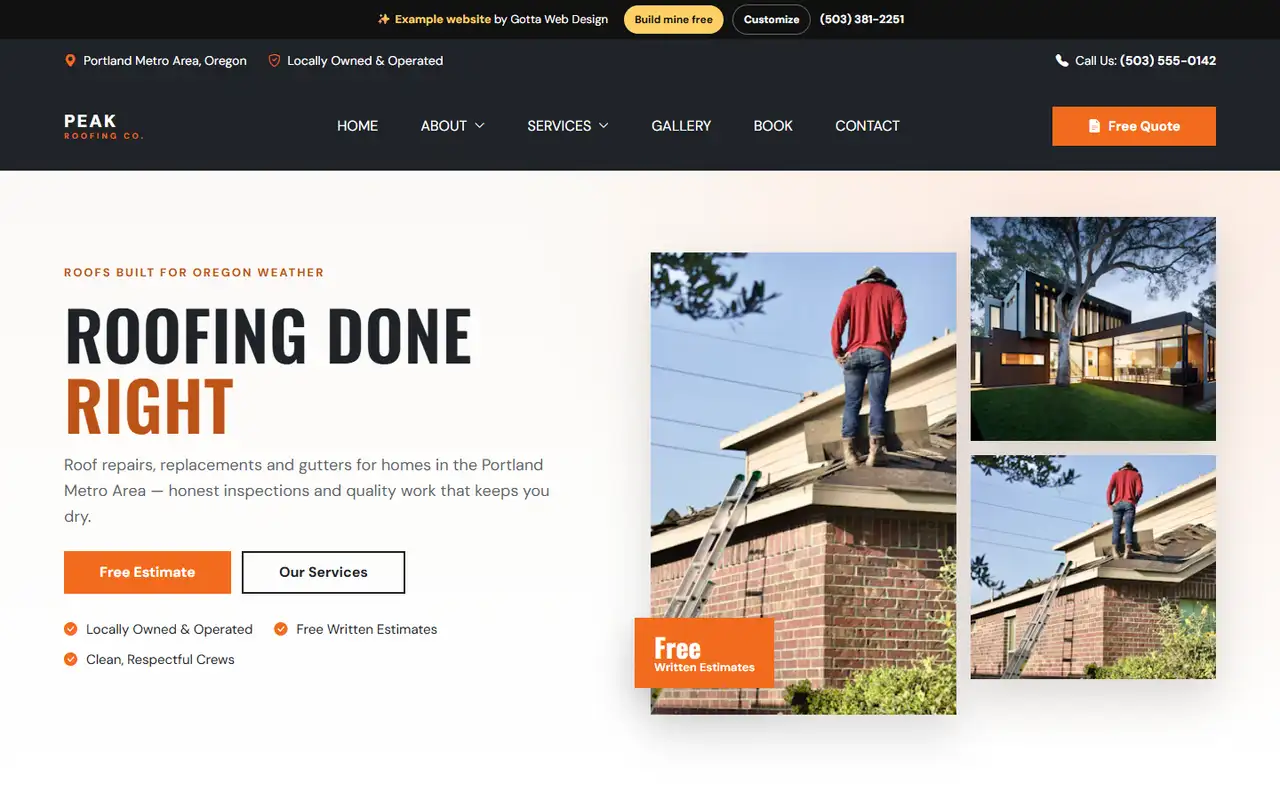 Peak Roofing Co. — Roofing
